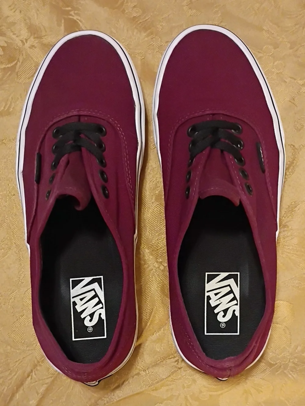 VANS  Plum Canvas Low-Top Sneakers Men's 7.5 Women's 9.0